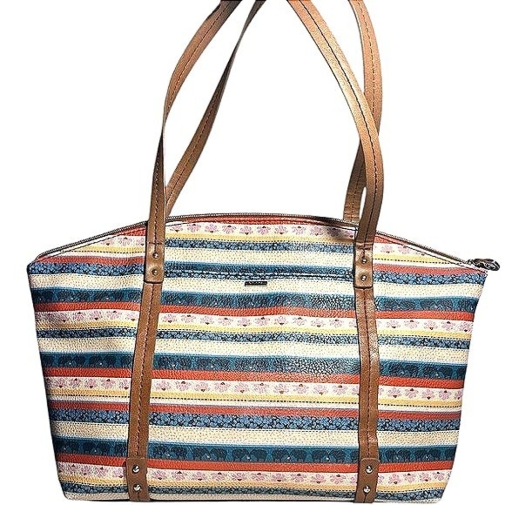Relic‎ Elephant Print Boho Tote Bag Zip Top Travel Carryall Purse 2016